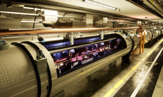 Vue d’artiste des cavités RF du FCC-ee (Image : CERN)