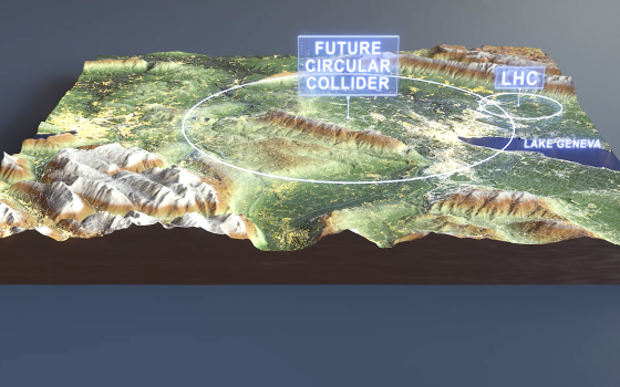 Aerial view of the identified placement scenario for an underground infrastructure